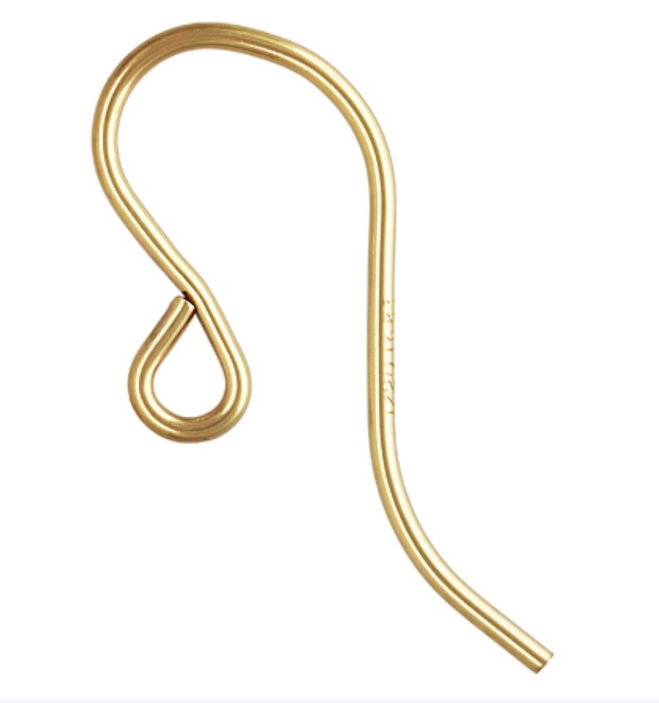 14k Gold Filled French Ear Wire 6pcs / 10pcs #6201-5