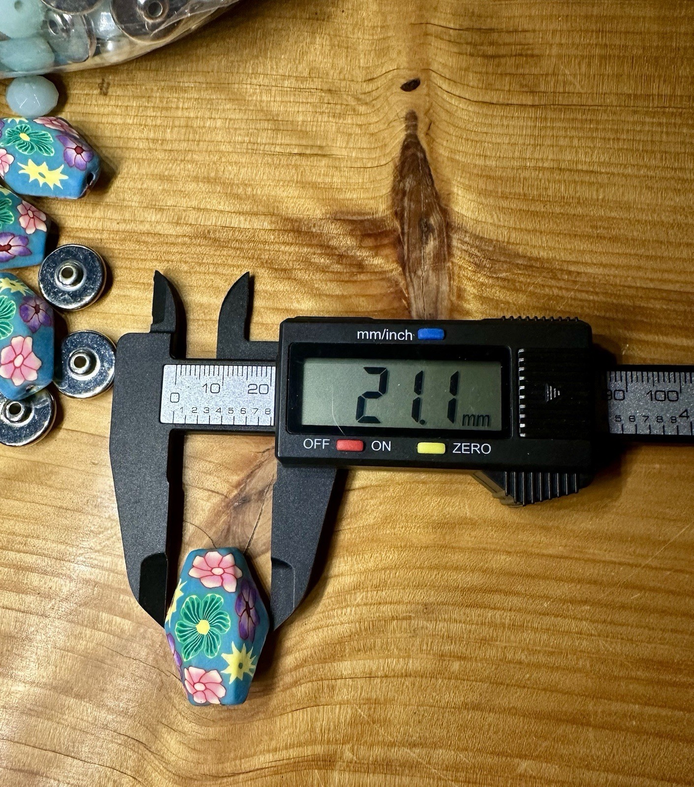 Half Gallon Lot Of Fimo clay Floral Beads And Spacers Over 200 Beads