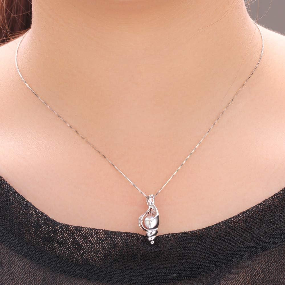 Conch Cage Pendants Crafting Charm for DIY Necklace Bracelet Jewelry Making Ster
