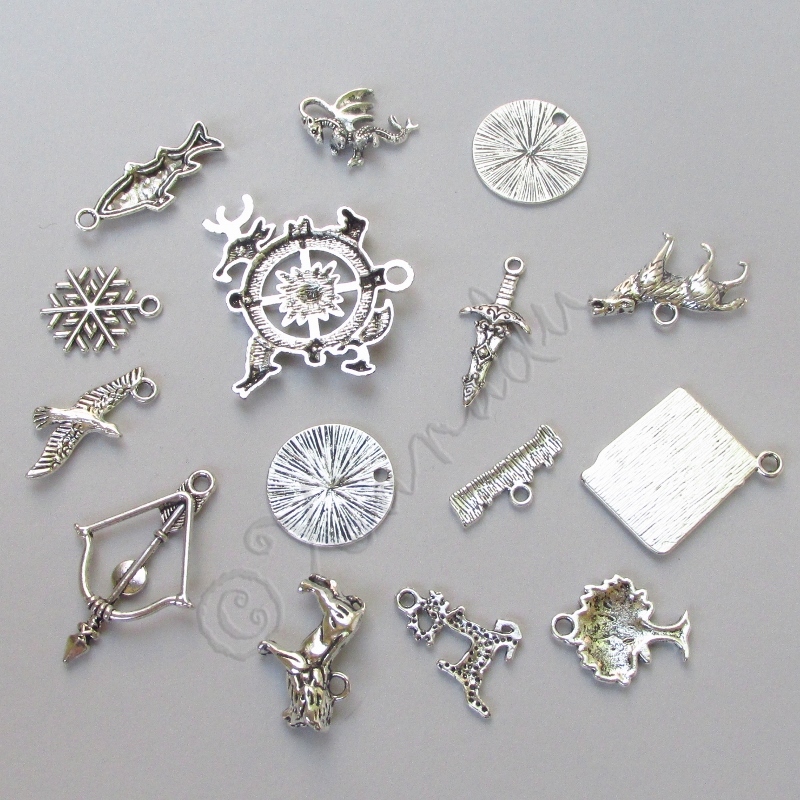 Game Of Thrones Jewelry Pendant Charms 15PCs Mix CM0612 – 15, 30, 45 Or 60PCs
