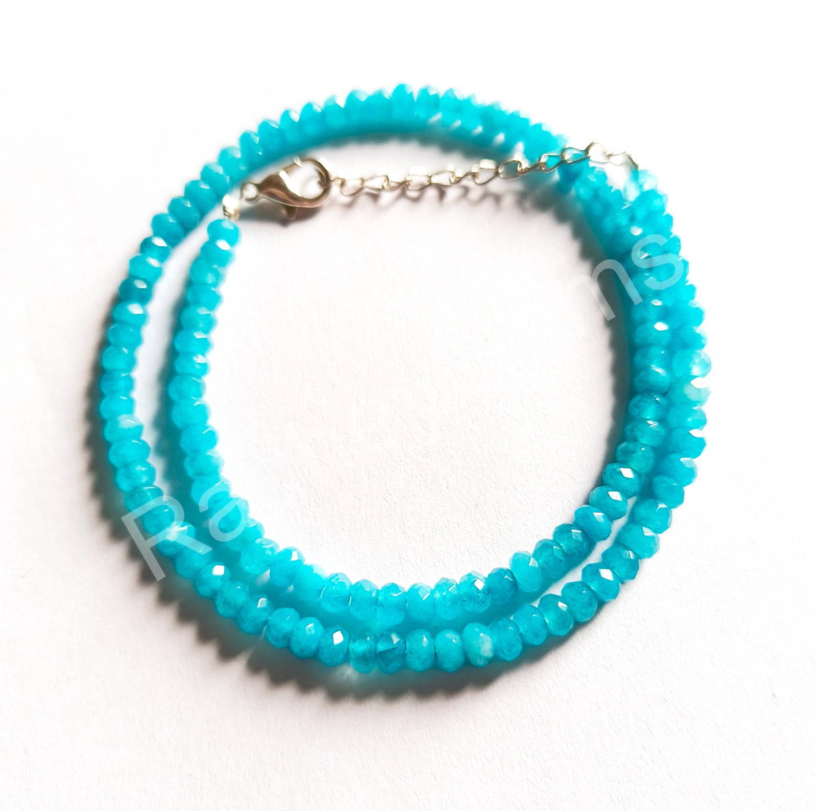 Natural Blue Opal Beads, Ethiopian Blue Opal Faceted Beads, Opal Rondelle Beads,