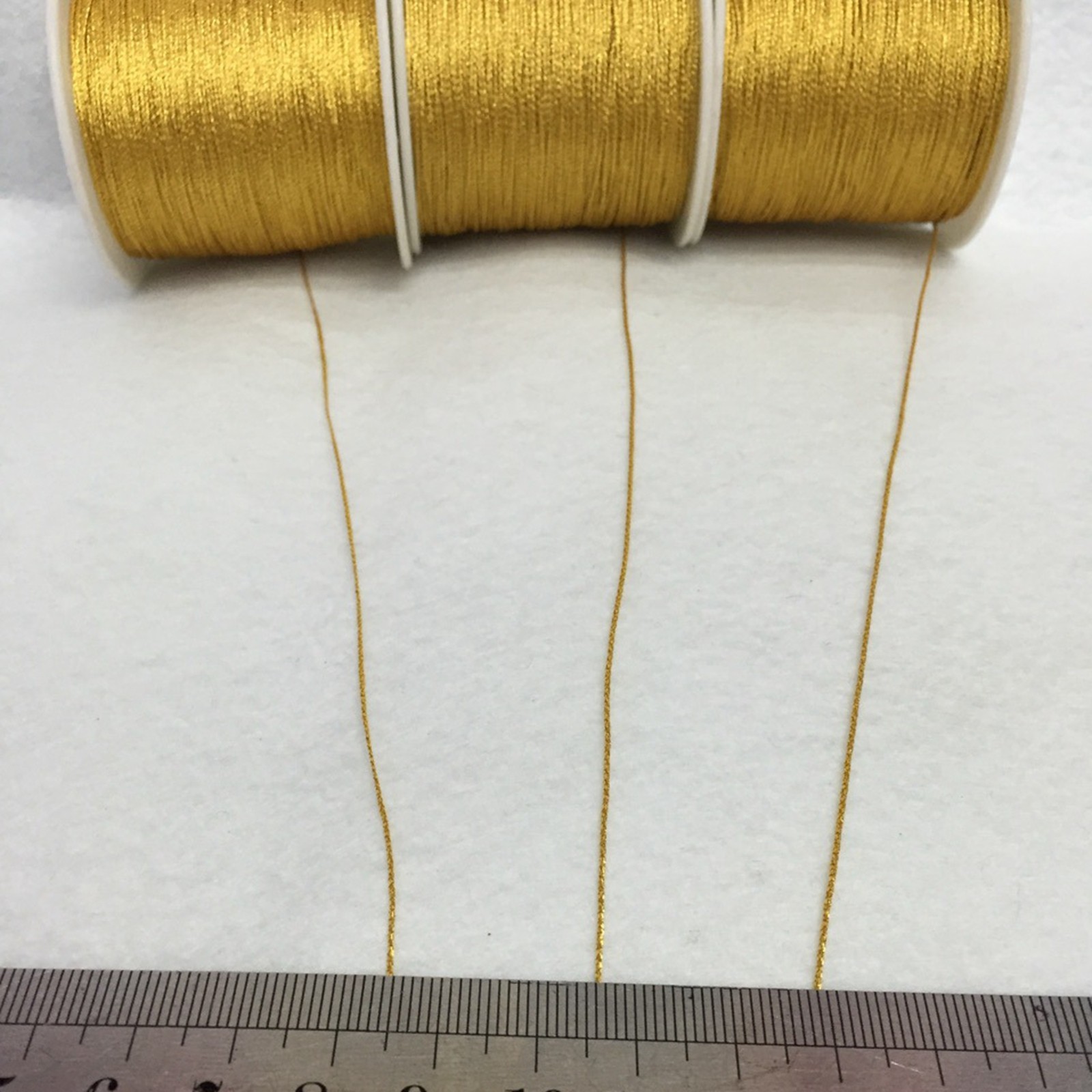 One Spool Metallic Gold Silver Nylon Twine Thread String Jewelry Beading Braided