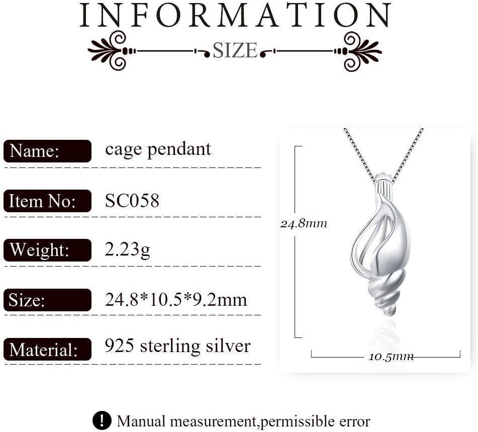 Conch Cage Pendants Crafting Charm for DIY Necklace Bracelet Jewelry Making Ster