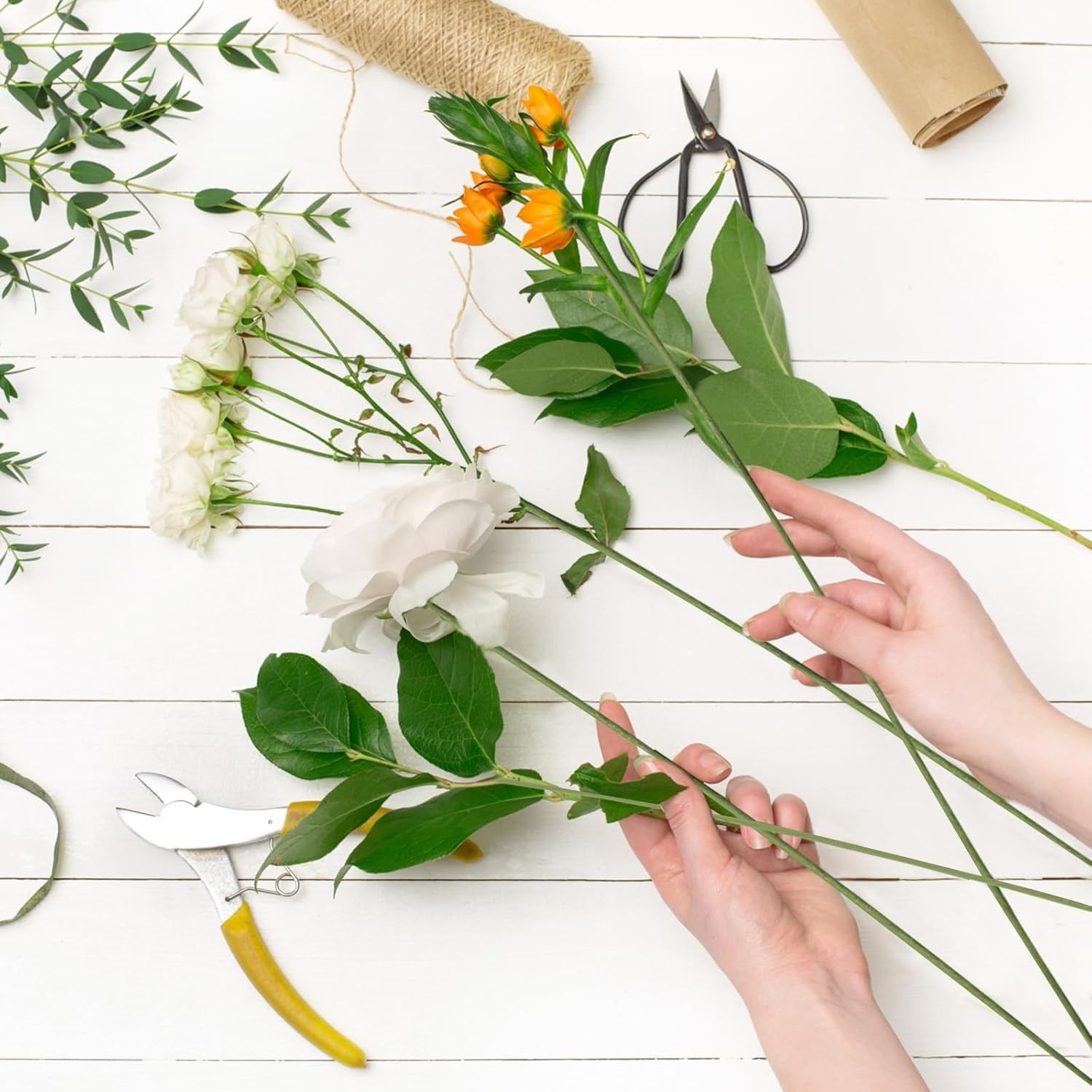 100 Pack Floral Wire 18 Gauge Crafts Florist Wire Stems Diameter 0.05In Green