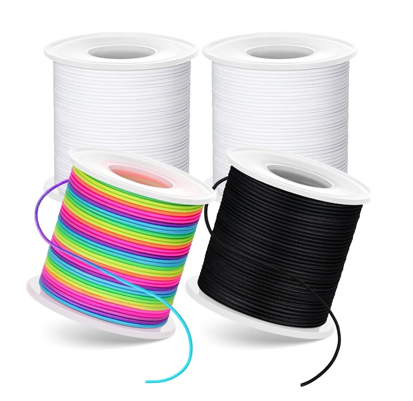 4× Stretchy String for Bracelets 1 mm Sturdy Elastic Cord DIY Jewelry Making USA