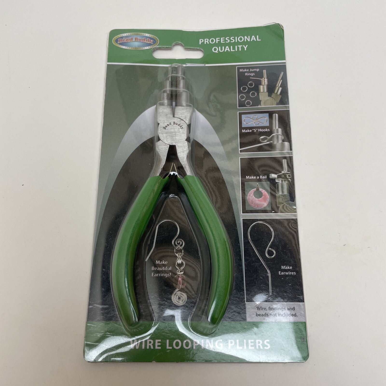 Bead Buddy Wire Looping Pliers – Make Earrings, Jump Rings, Bails and S Hooks