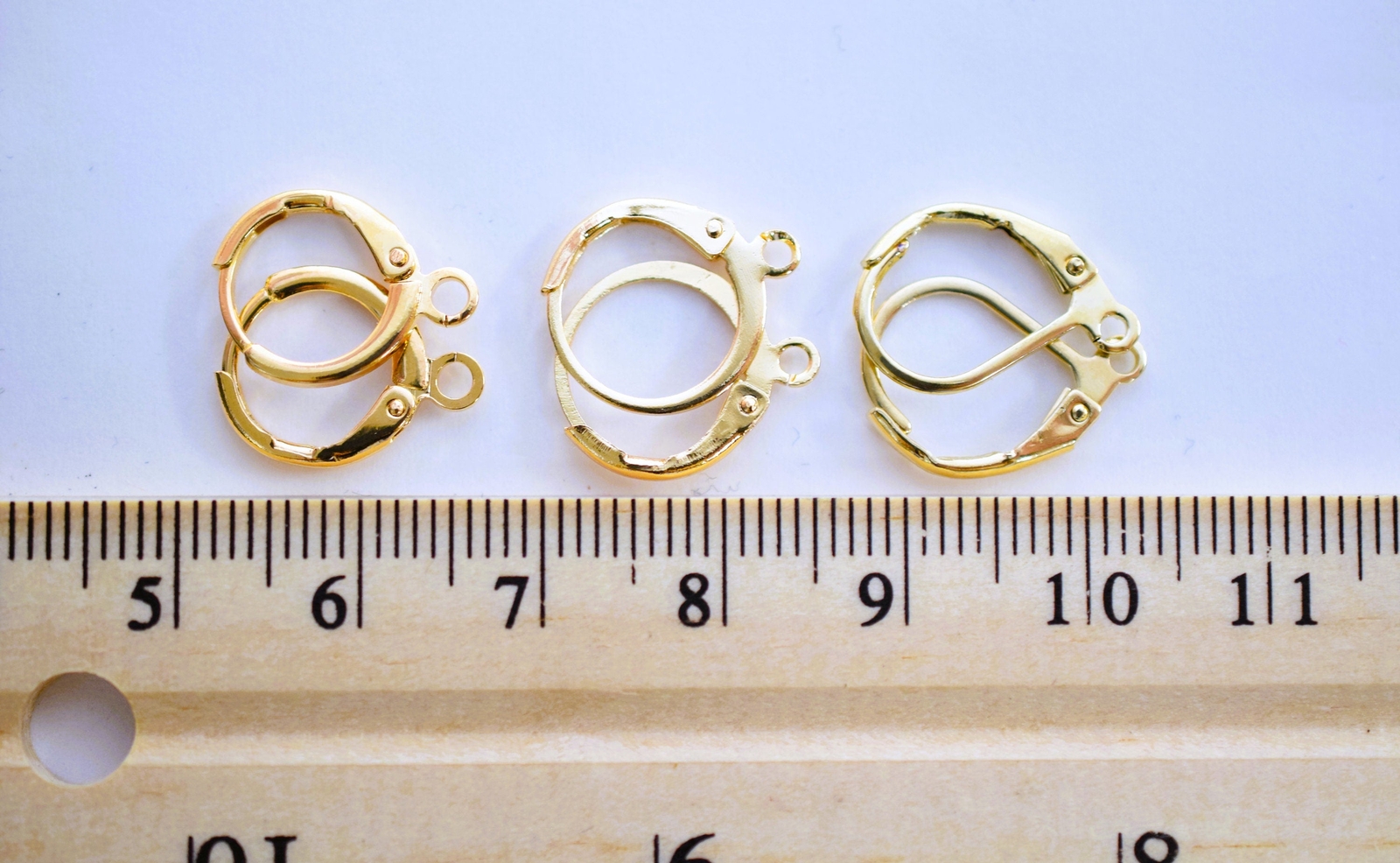 Gold Filled EP Leverback/leaf/Huggie/Bead setting Earring Hook Dangling findings