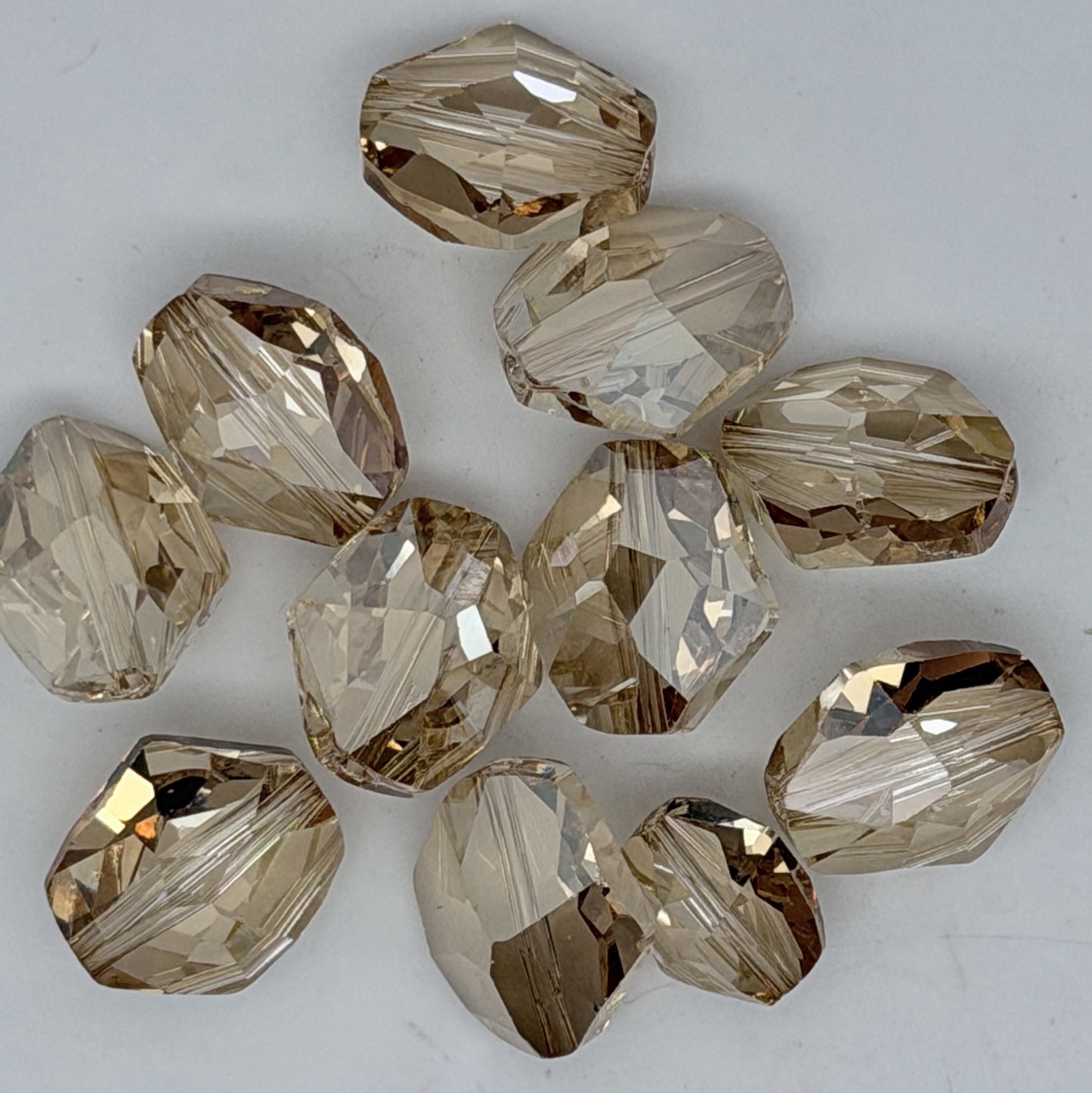 Swarovski 16mm Cosmic Pendant Faceted Crystal Bead In Golden Shadow Beading DIY