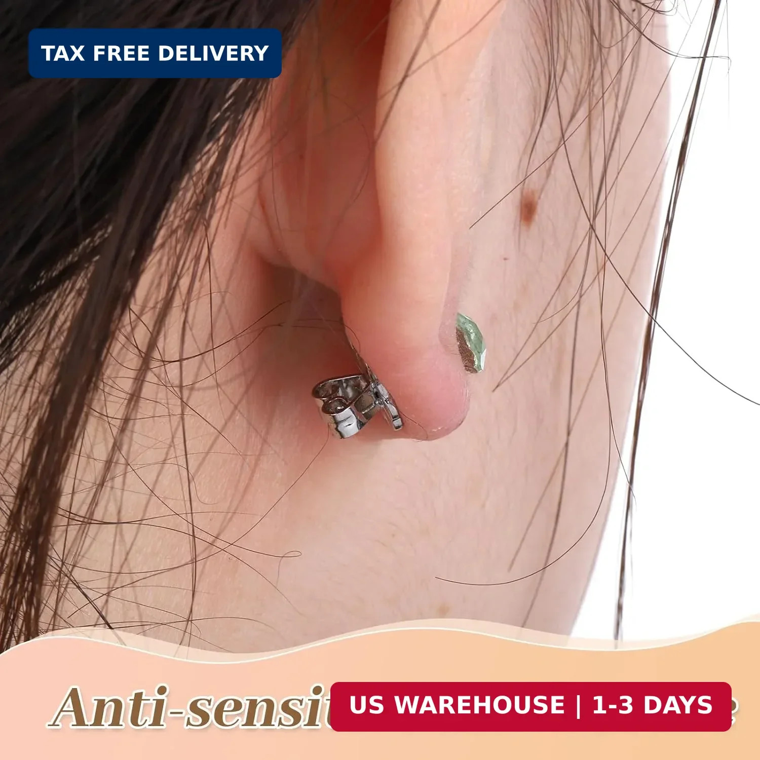 8 Pcs Earring Backs Lifters Earring Backs for Droopy Ears Adjustable Large Earri