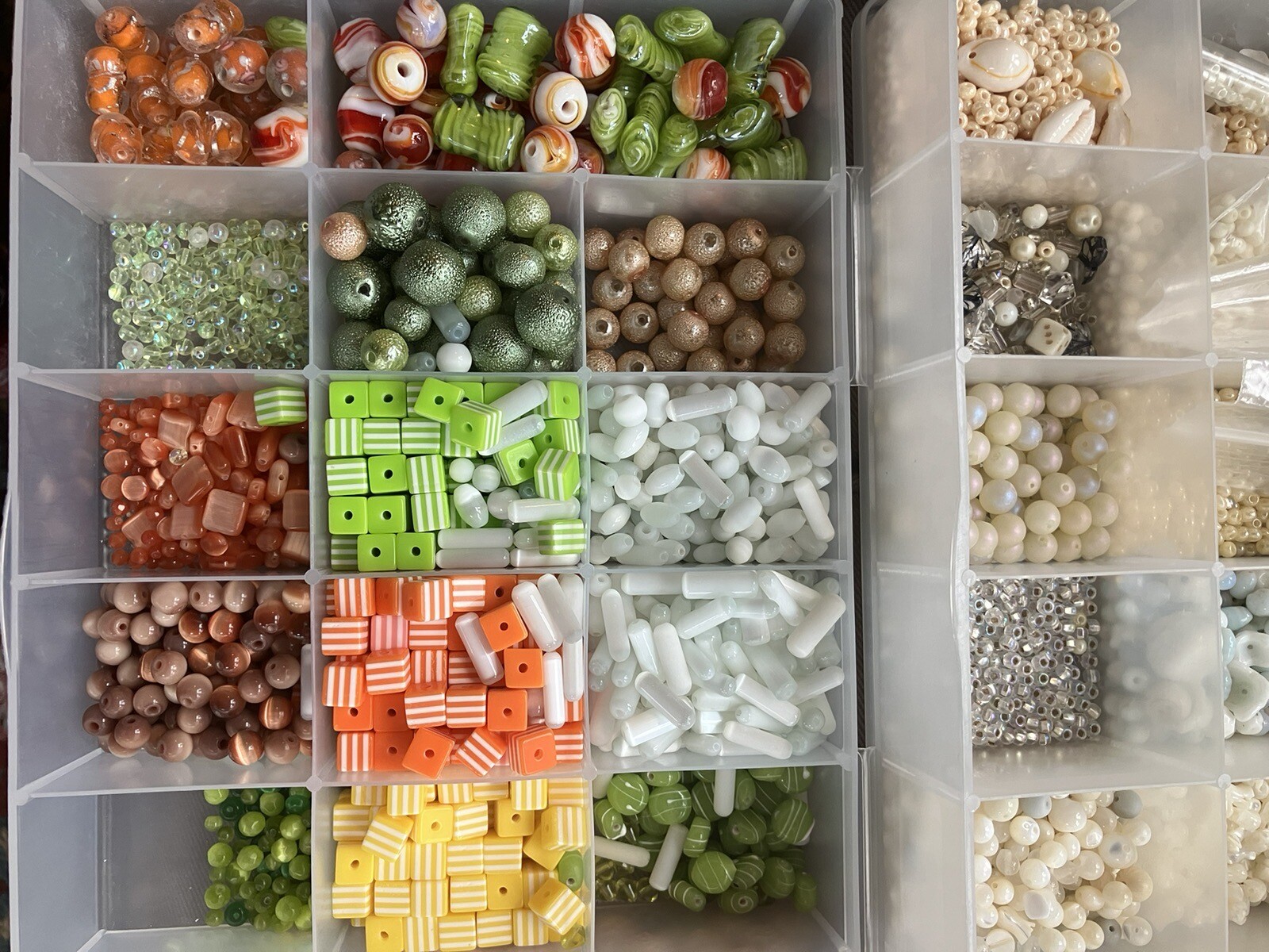 38 Cases Beads, VINTAGE BEADS Jewelry Making Wholesale Old Store Inventory PLUS