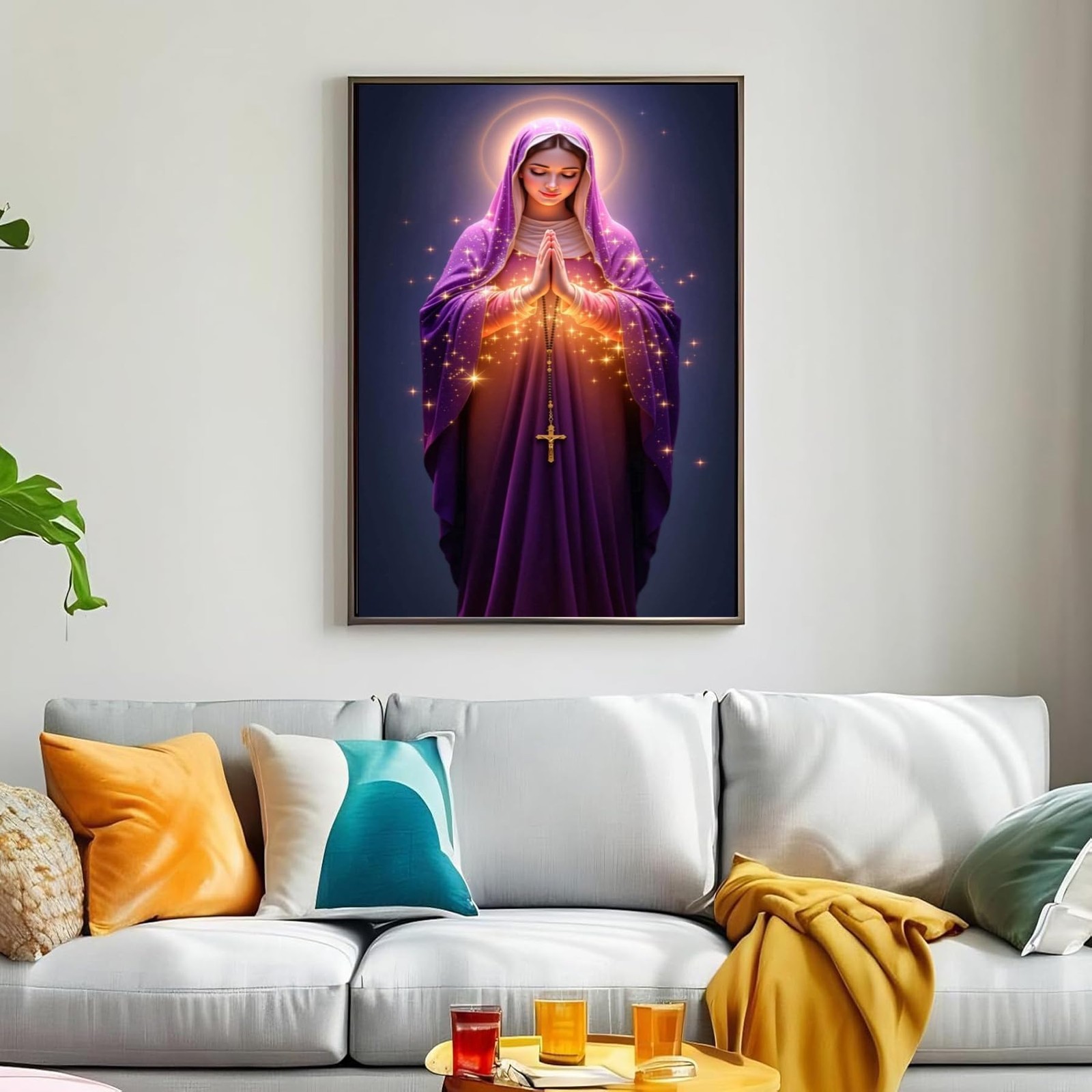 Adult Religious Mary Diamond Painting Set, Virgin Mary 5D Diamond Painting Set (