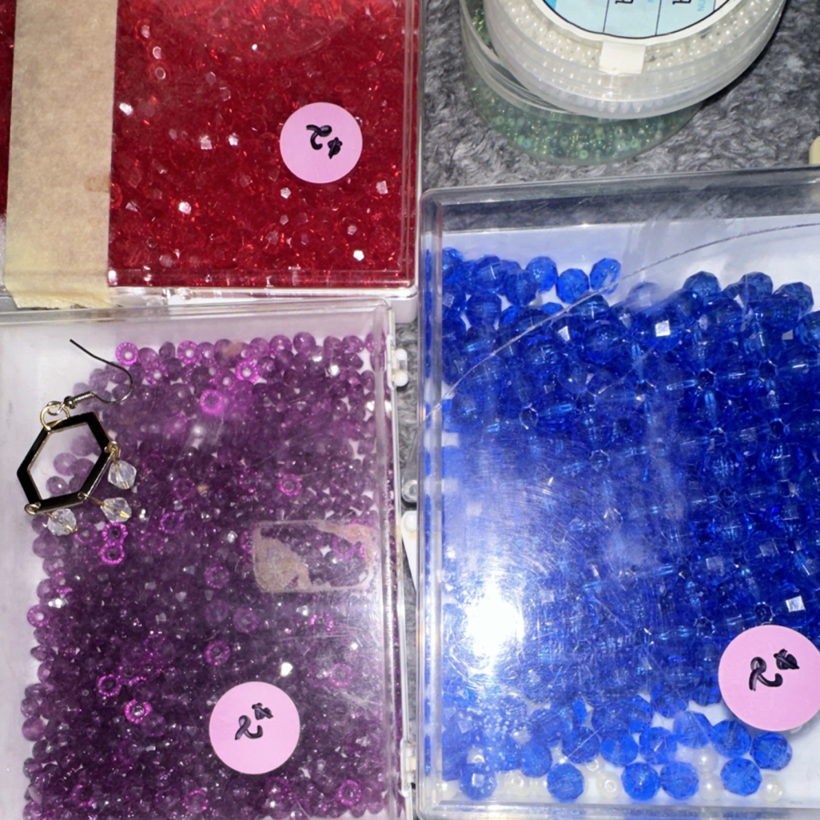 VBLINGSTONE Multicolor Round Plastic Loose Beads 6 mm Glossy Jewelry Lot