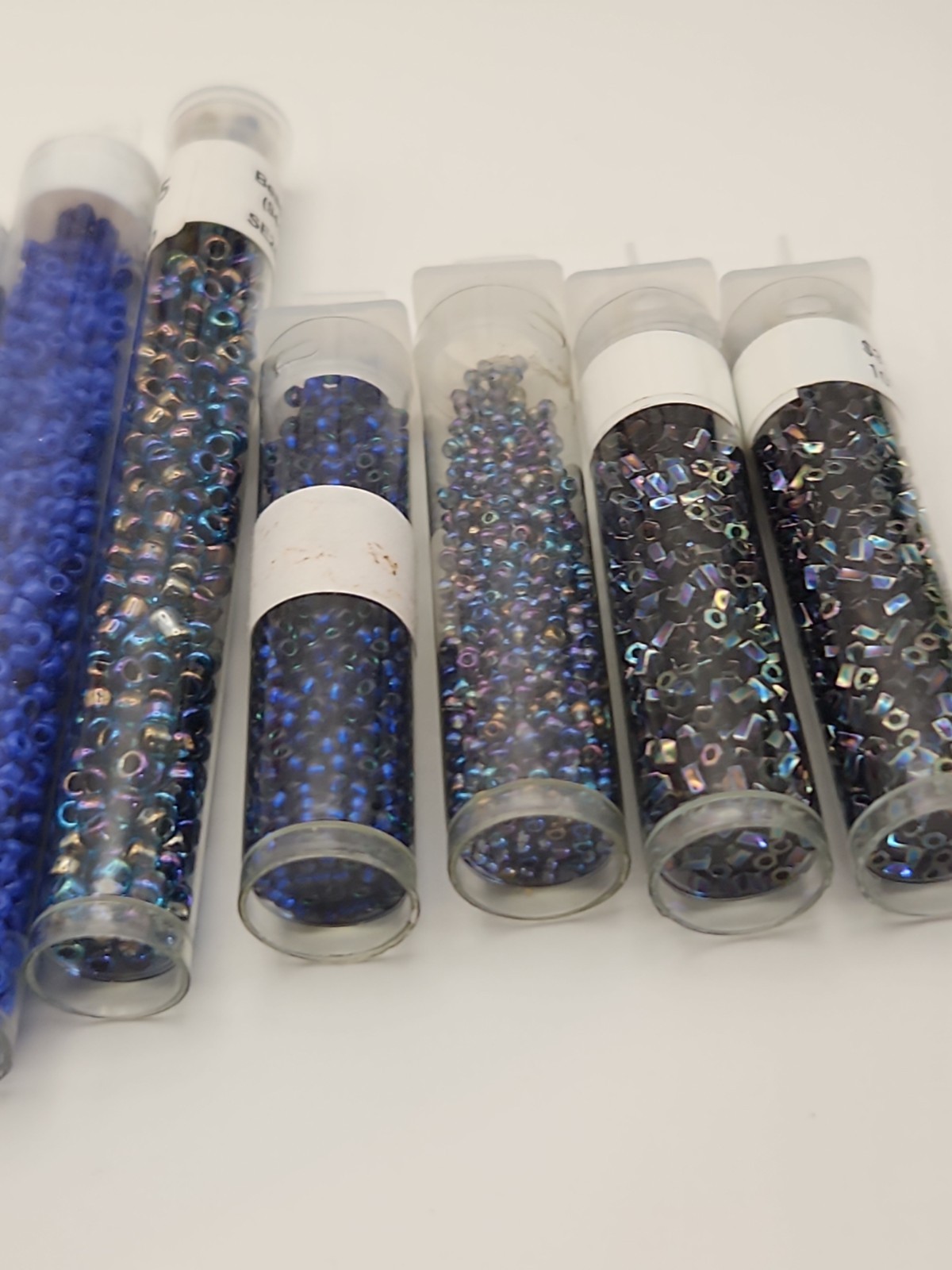 Lot of 29 Assorted Sizes Glass Seed Bead Tubes Jewelry Making Craft Beads Mixed