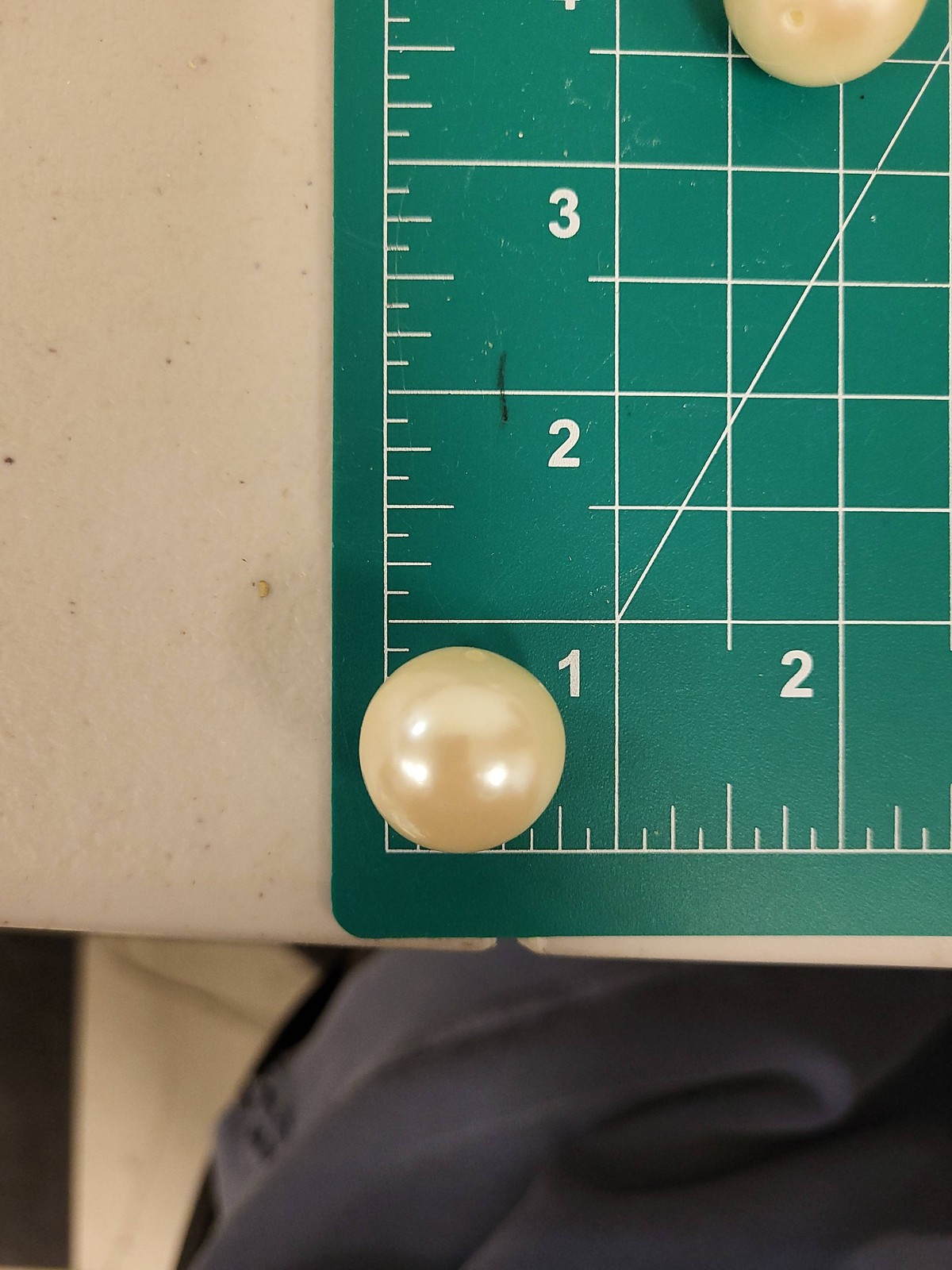 40 Faux Pearl Beads Lot Ivory Color String Craft Jewelry Making Supplies Bulk
