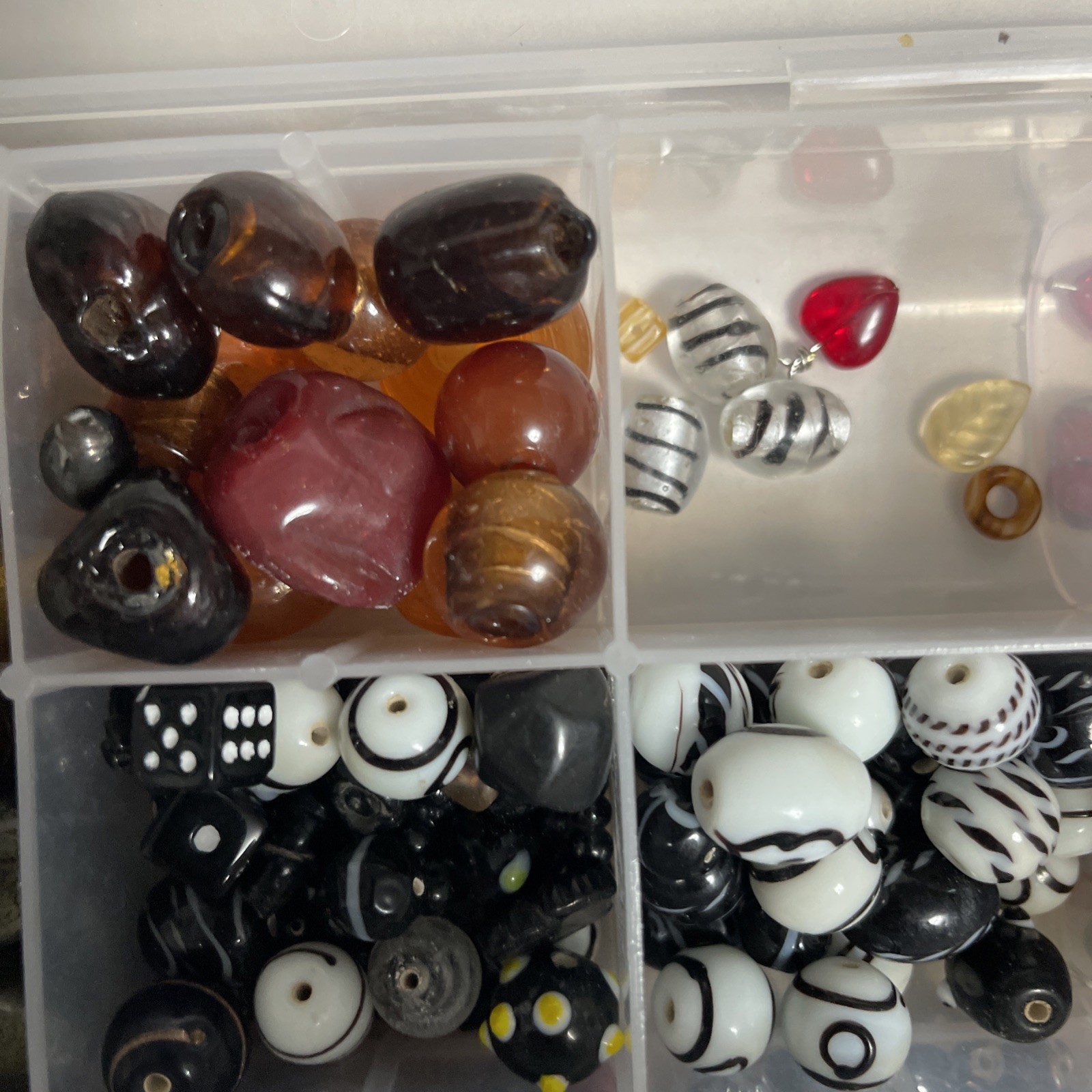 Stones, Glass And Plastic Selection Of High-Quality Beads