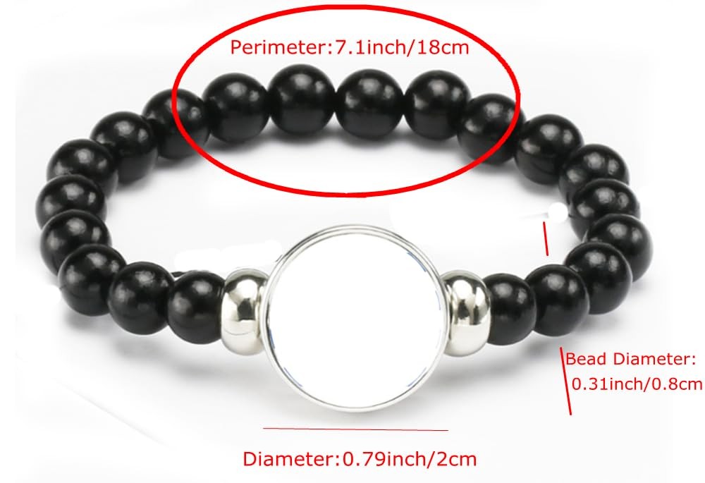 America United States USA Flag Bracelet Elastic Rope Beaded Bracelet Support You