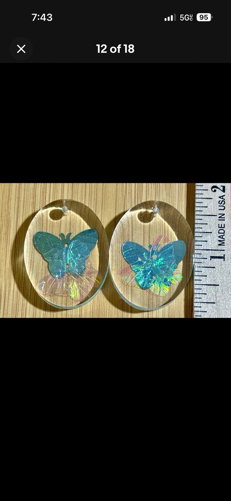 25 Clear Resin Pendants For Jeweler Making