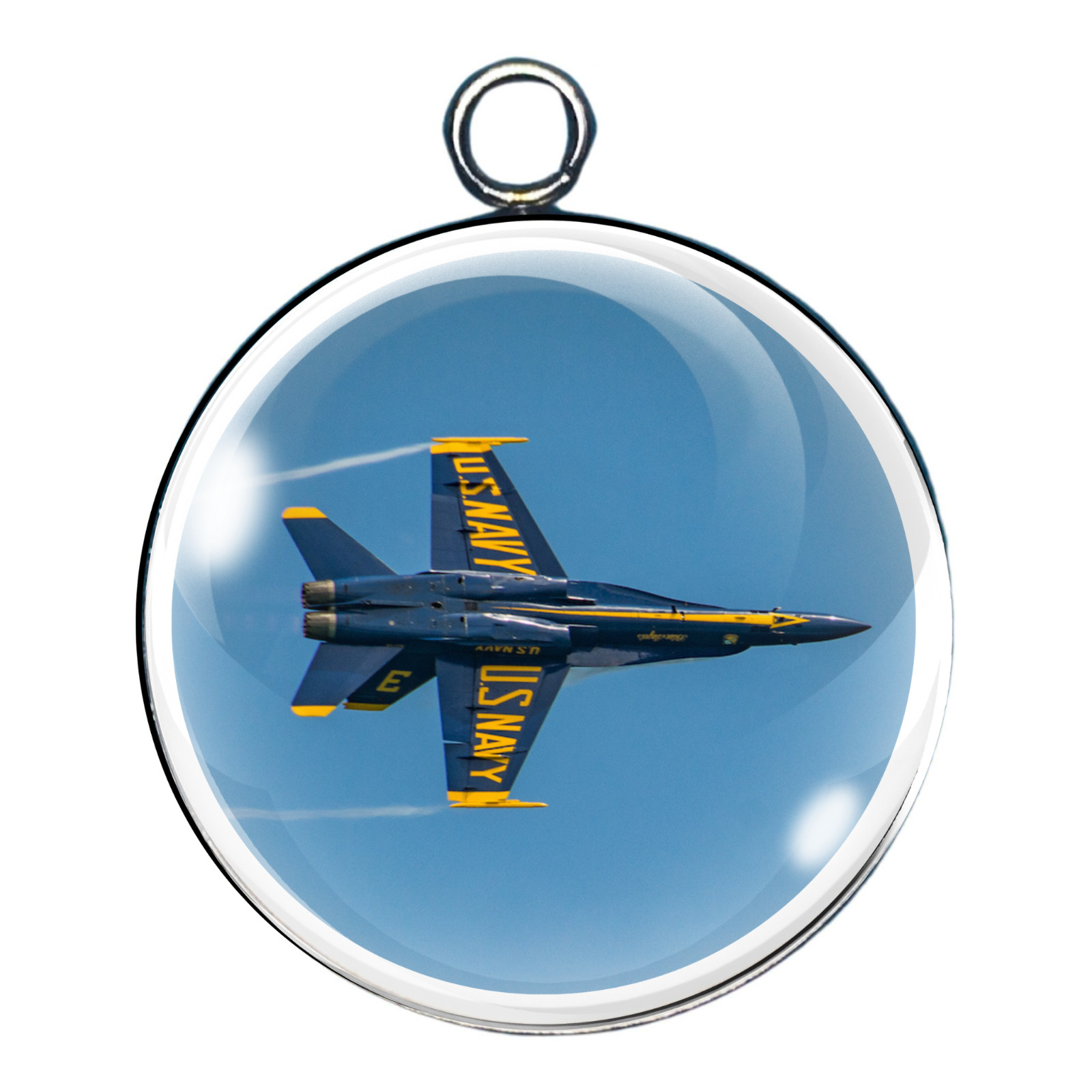 Blue Angels Glass Cabochon Charms | Navy Jet Jewelry | Pick Your Style 1–9