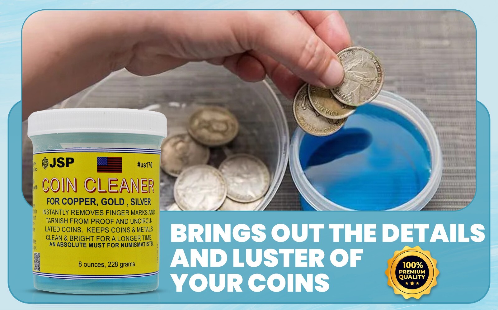 JSPSUPER Coin Cleaner, JSPCOIN Duller