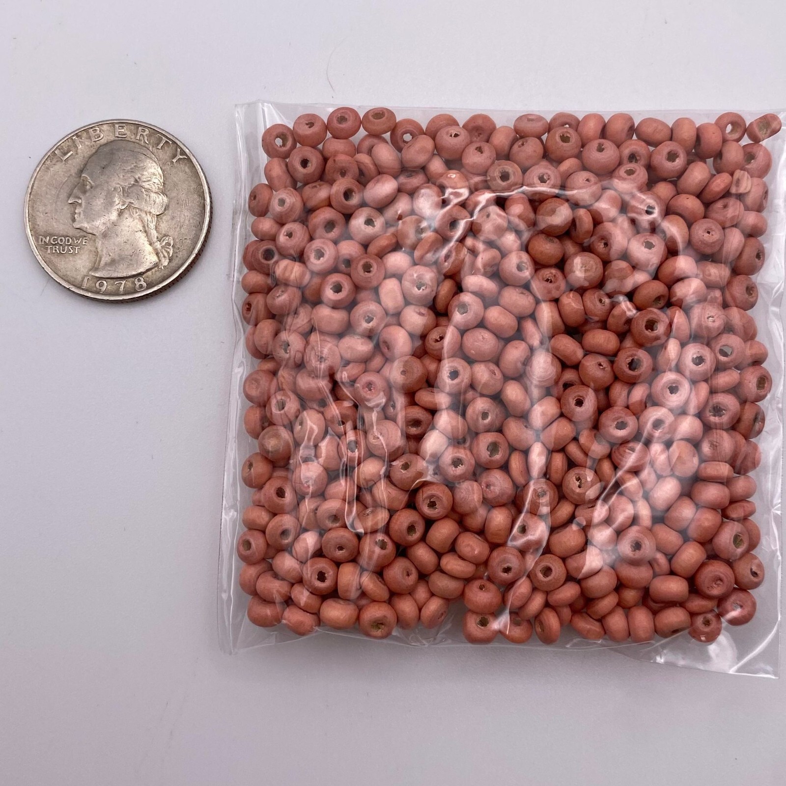 9-pack Round Wood Beads Wooden Mini Spacer Beads Pink Green Brown DIY Crafting