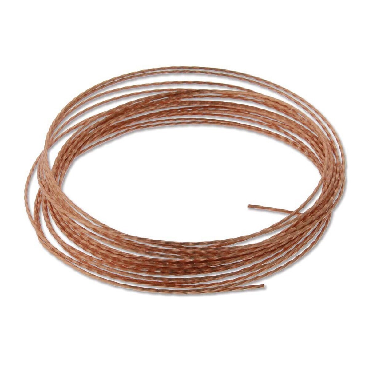 Wire, 15 Feet Non Tarnish Natural Copper 21 Gauge Twisted SQUARE Wrapping Wire