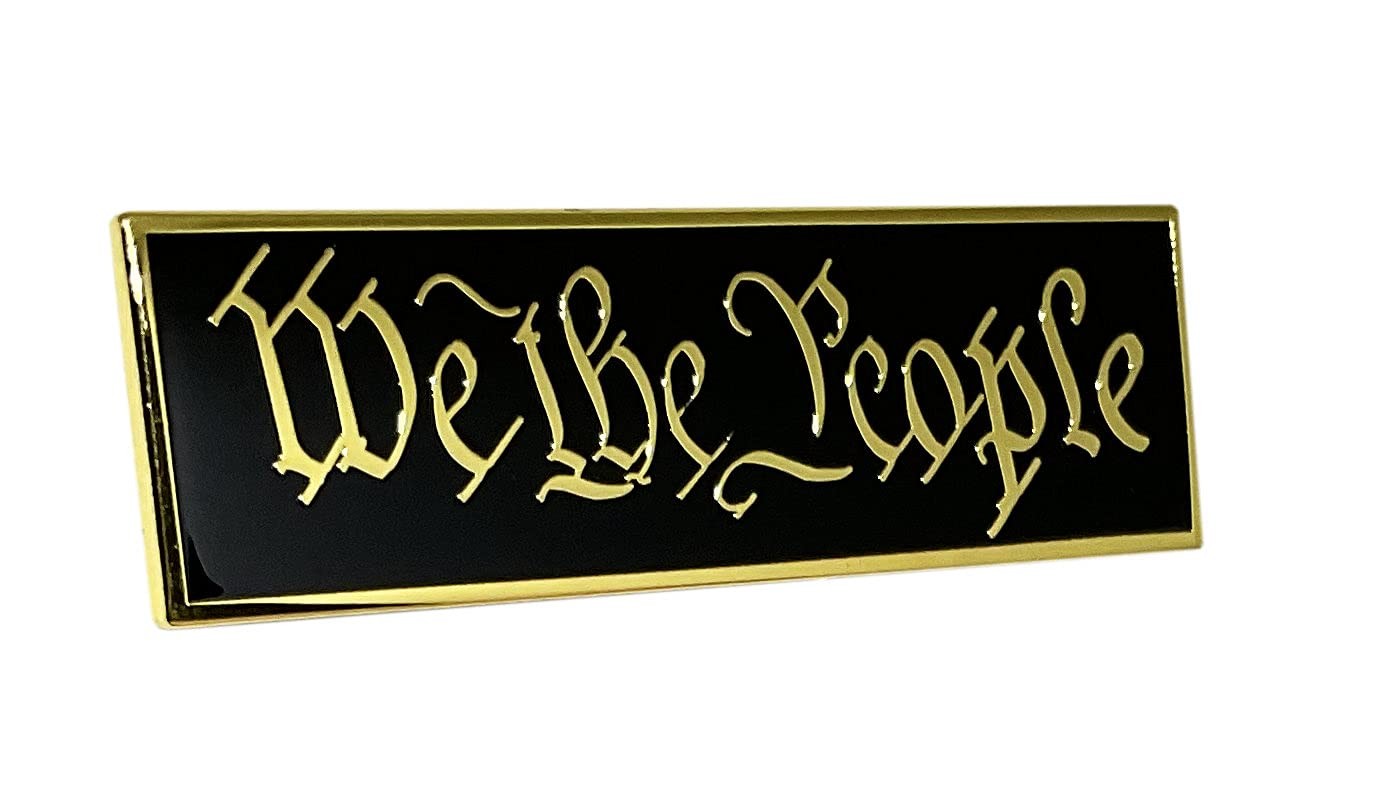 We The People Lapel Pin – 4th of July Independence Day Brooch – United States Co