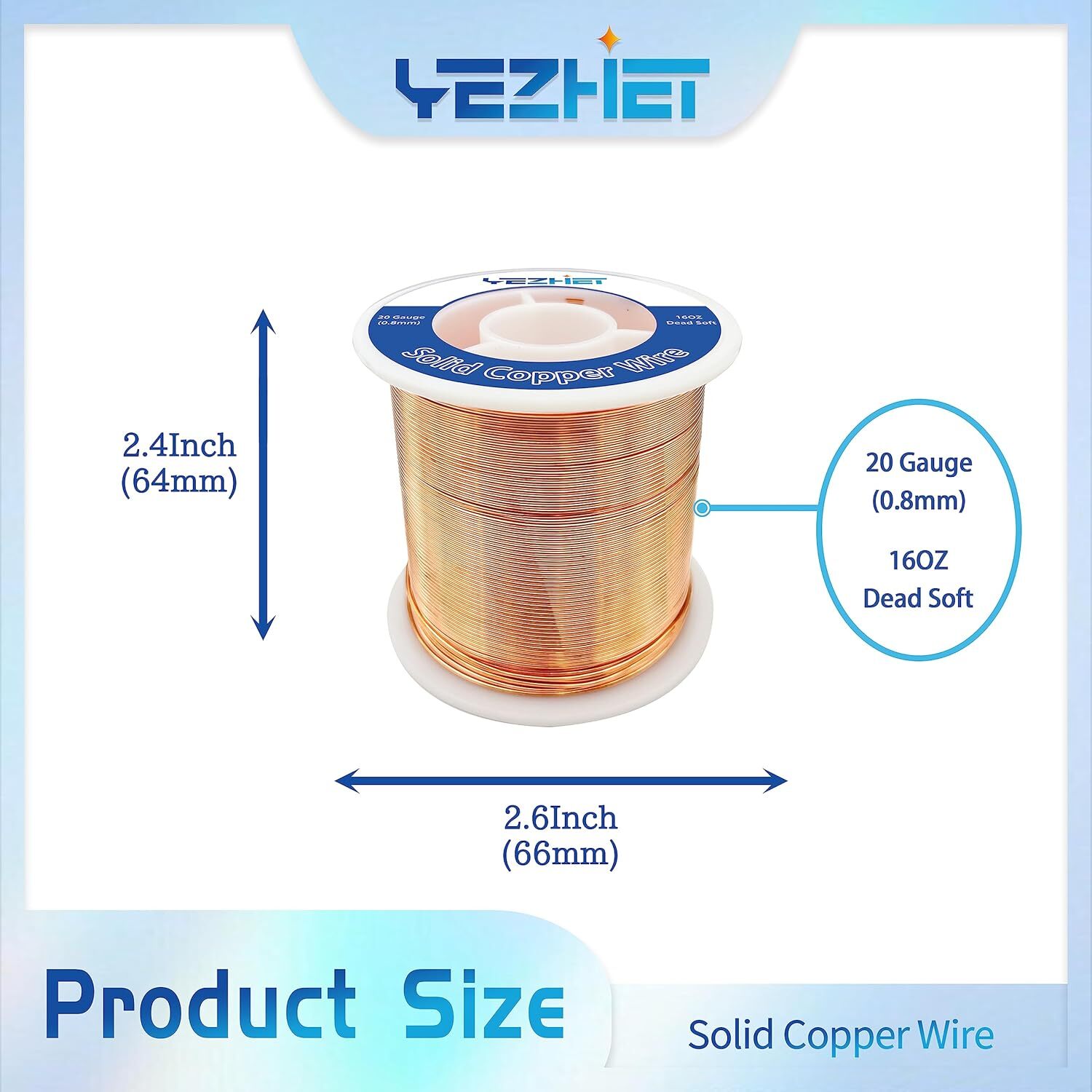 COPPER WIRE 1LB 08,10,13,20 20GA