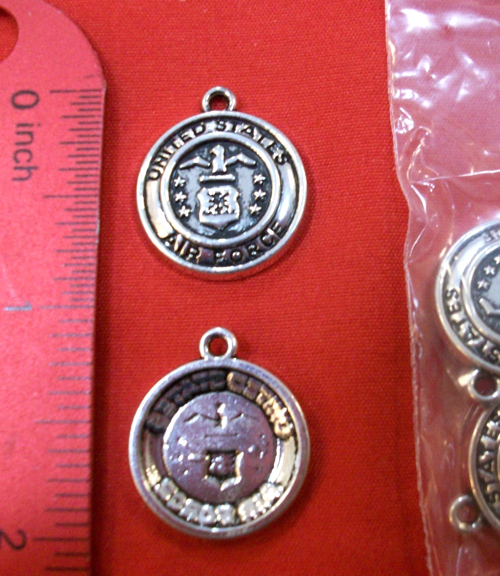 U.S. AIR FORCE MILITARY CHARMS, Eagle, Soldier, Logo, Symbol, United States, NEW