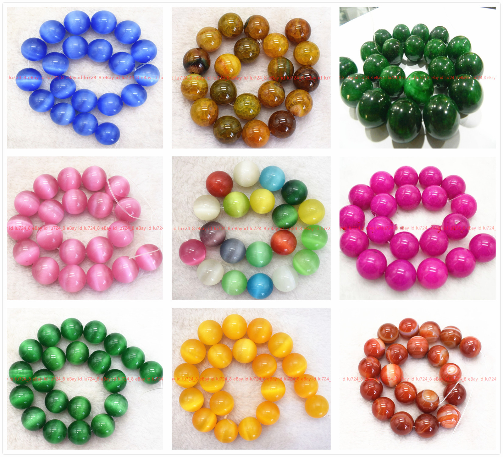 Stunning! 20mm Huge Natural Multicolor Gemstone Round Loose Beads 15″ Strand