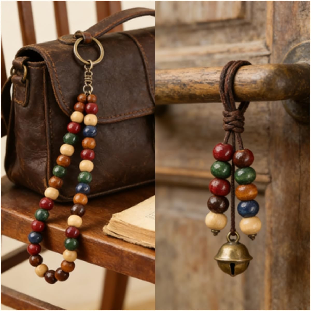 1000PCS Colorful Wooden Beads 8mm Assorted Macrame Spacer Craft Supplies
