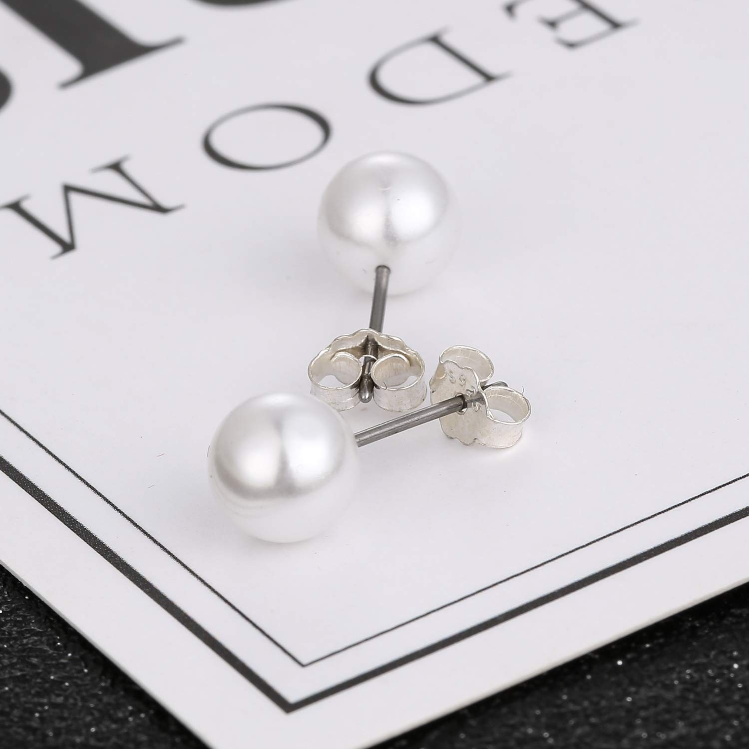 S925 Sterling Silver Earring Backs Replacements for Posts, 12Pcs/6Pairs Pierc…