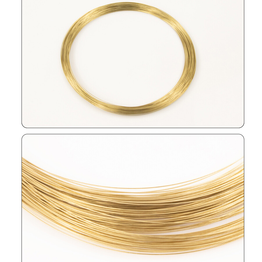 Round Solid Bare H62 Brass Wire For Craft Jewelry Making DIY Diameter 0.3mm-5mm