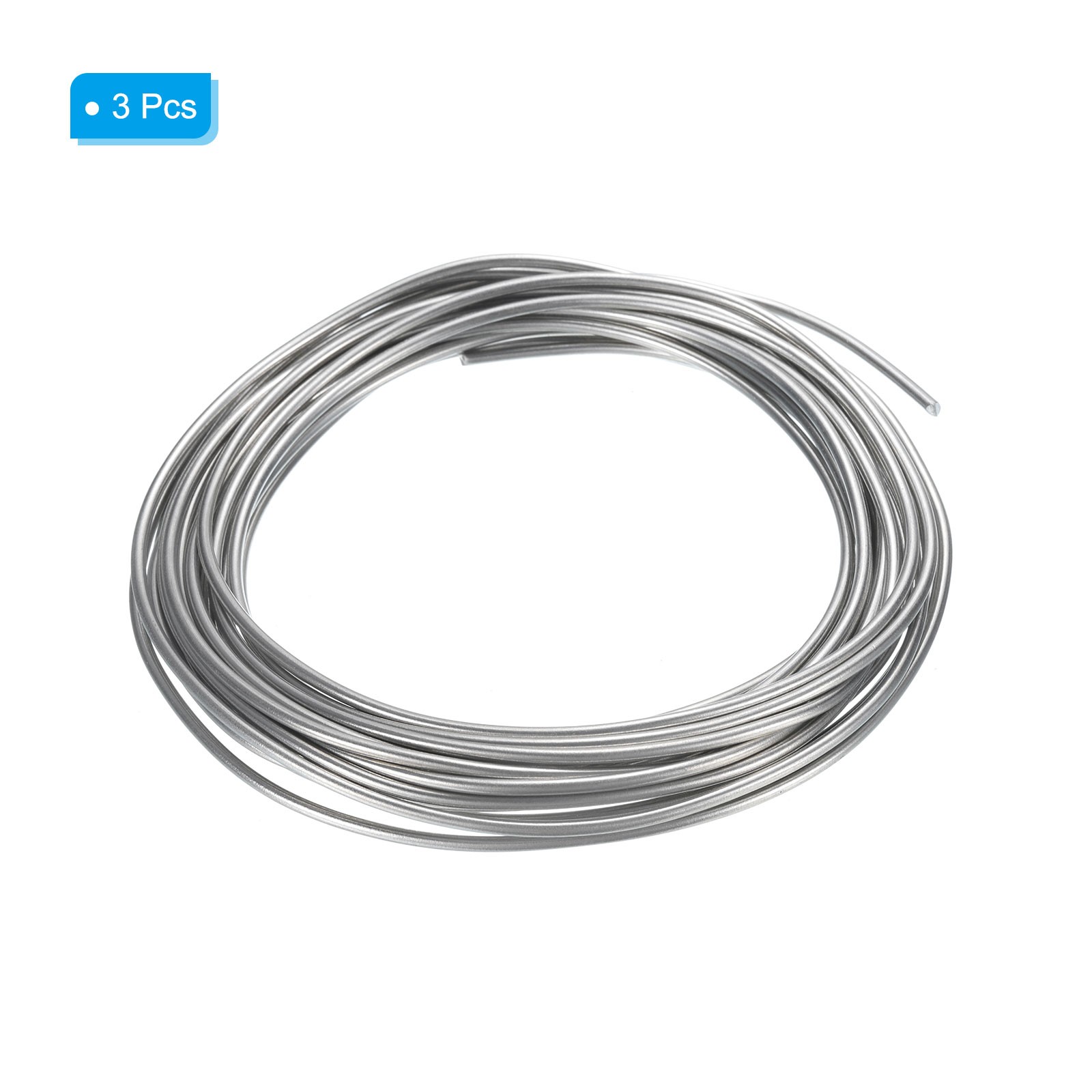 3Rolls High Purity Zinc Wire 12# Pure Zinc Beading Wire 2mm 16.4’/Roll