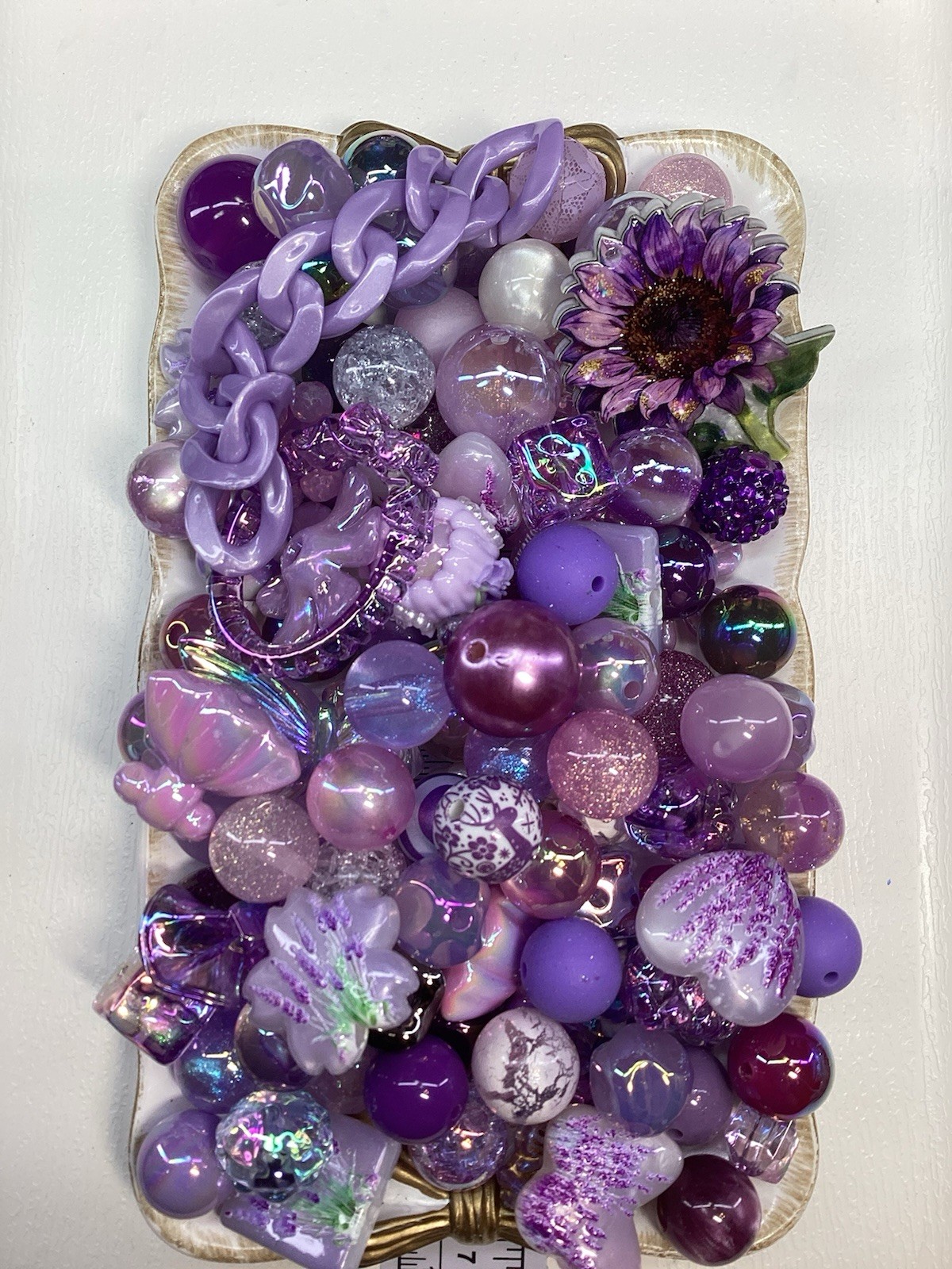 100 Beads/400ML Purple Mix Style 1 Beads For Beadable Pens ✨Keychains✨