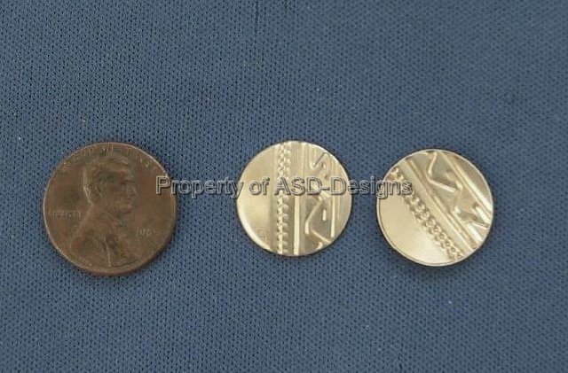 12pc Nickel Silver Exotic Design Round Findings 5184