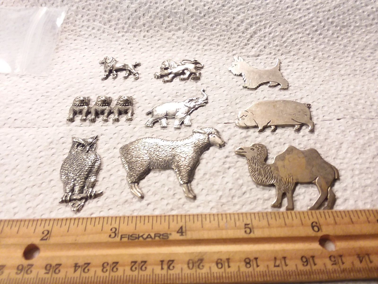 Jewelry Finding:9PCS Stampings and Cuts Silver Tone Findings 02-01-2025