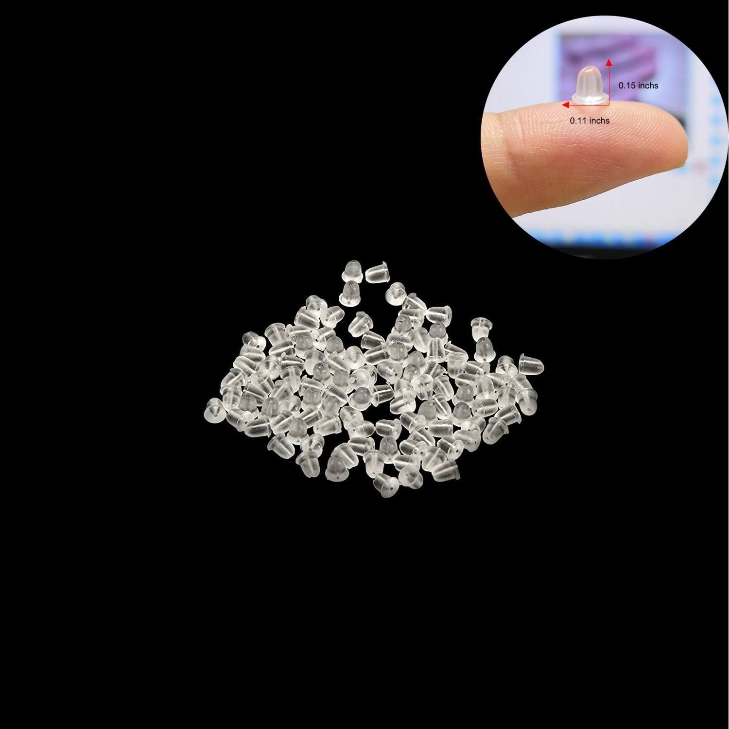 1200 Silicone Earring Backs – Lightweight & Easy to Use Clutch Stoppers