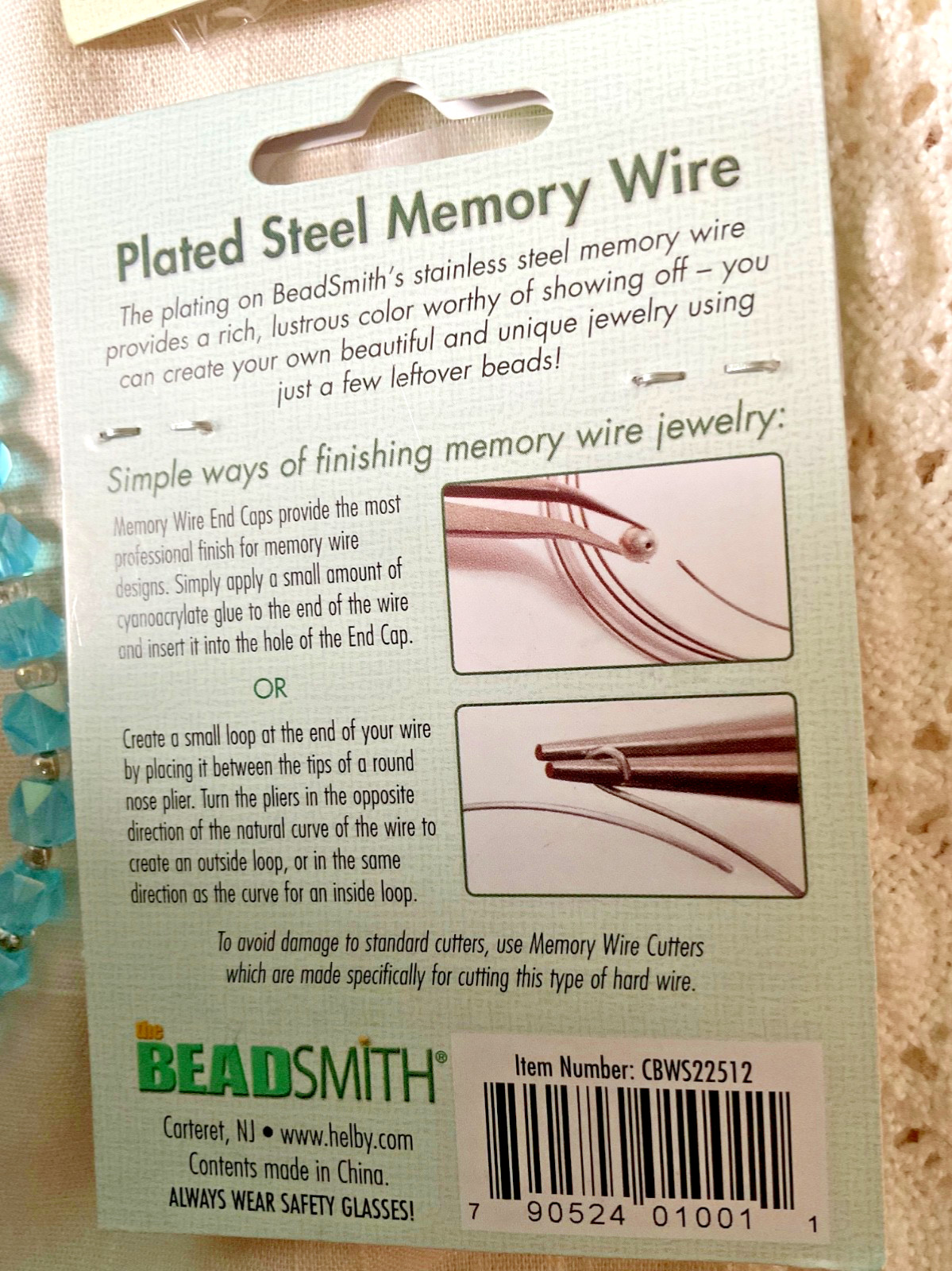 Jewerly Making Supplies Silk Strands Memory Wire Bungee Bracelet Glass Beads