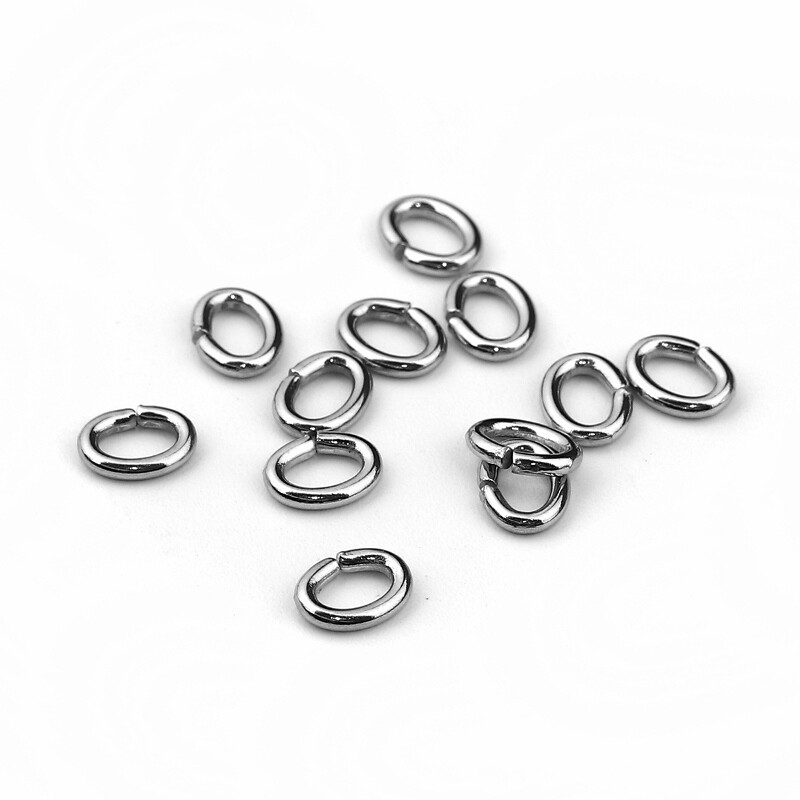 Oval Jump Rings 6.5mm -50/100/200 Stainless Steel 16 Gauge 1.2mm Jumprings F6925