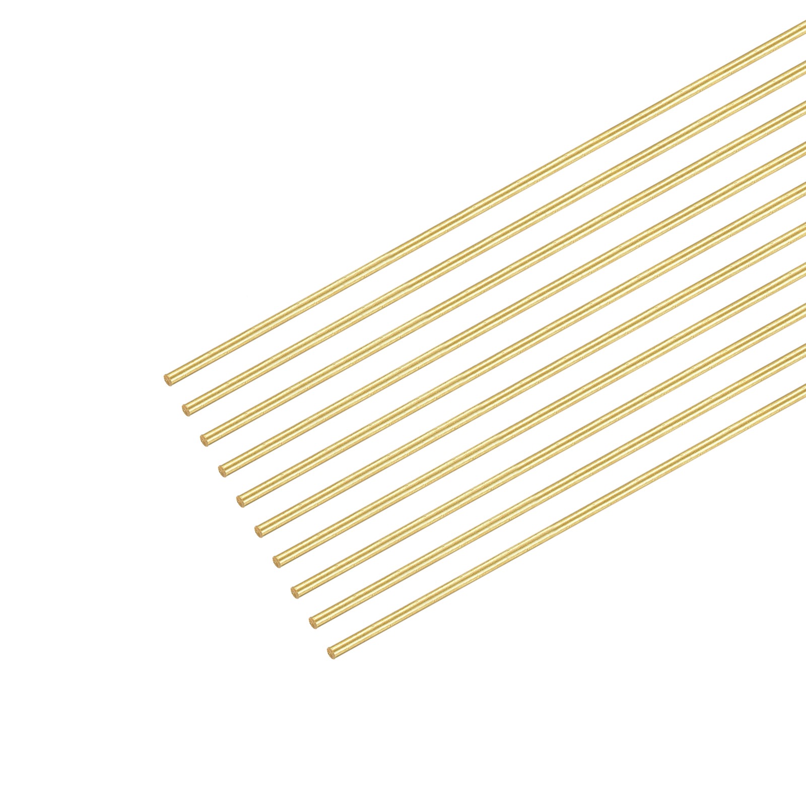 10Pcs Brass Round Wire 0.5mm x 200mm Assorted Half Hard Wire for Jewelry Making