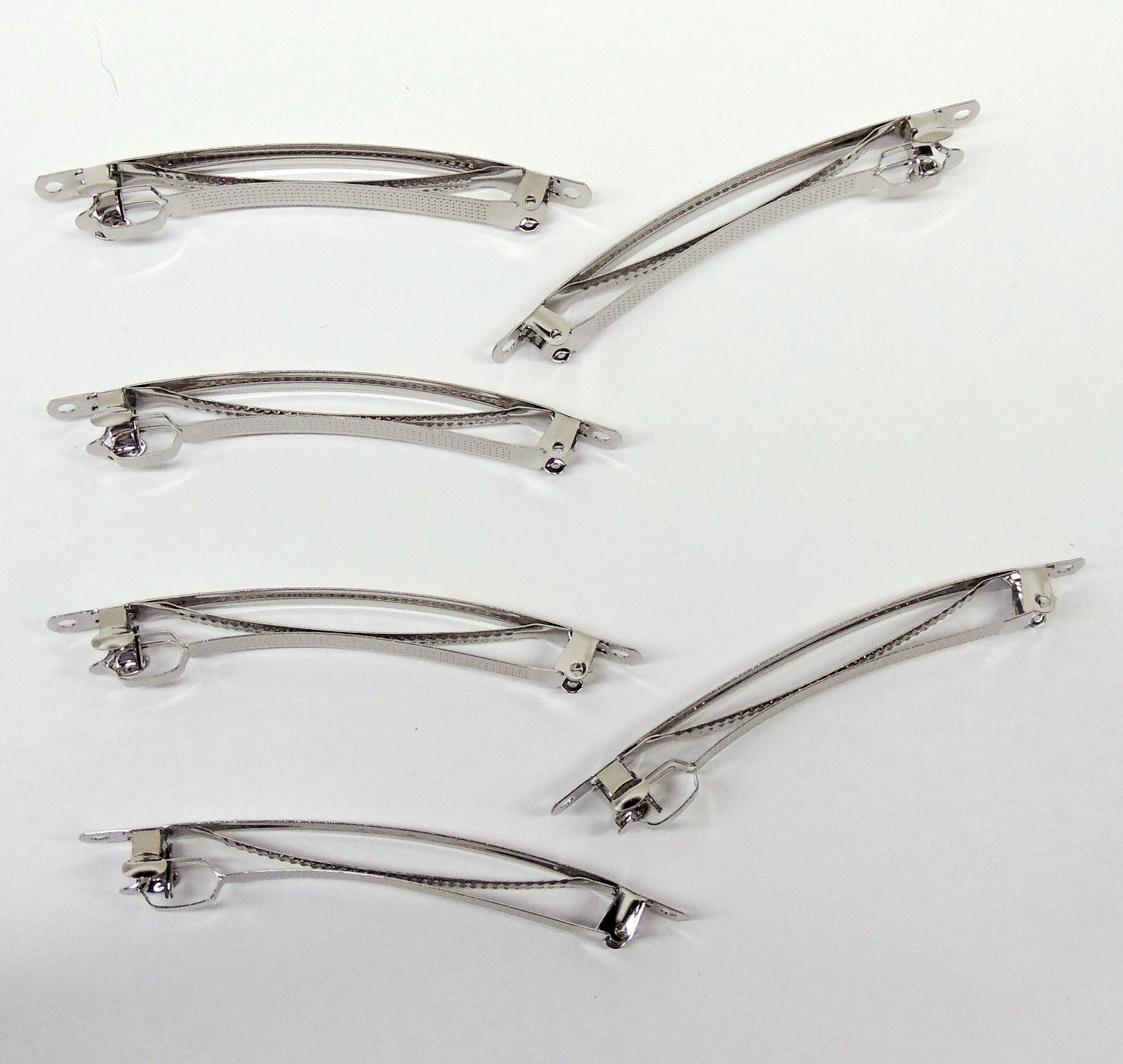 Hair BARRETTES Clips 4″  100mm French Style Nickel Silver Metal Blanks 10 to 100