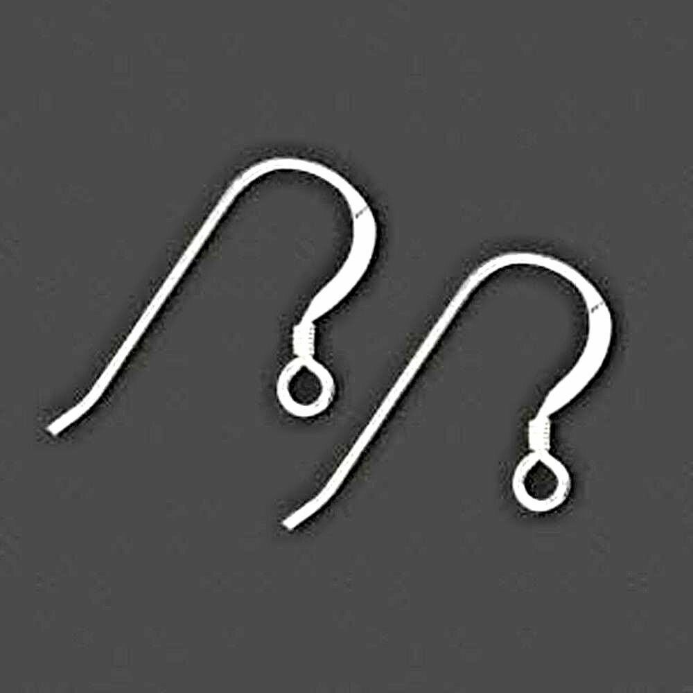 Sterling Silver Earring Findings Earring Hooks Earwires .925 Pure French 20-100