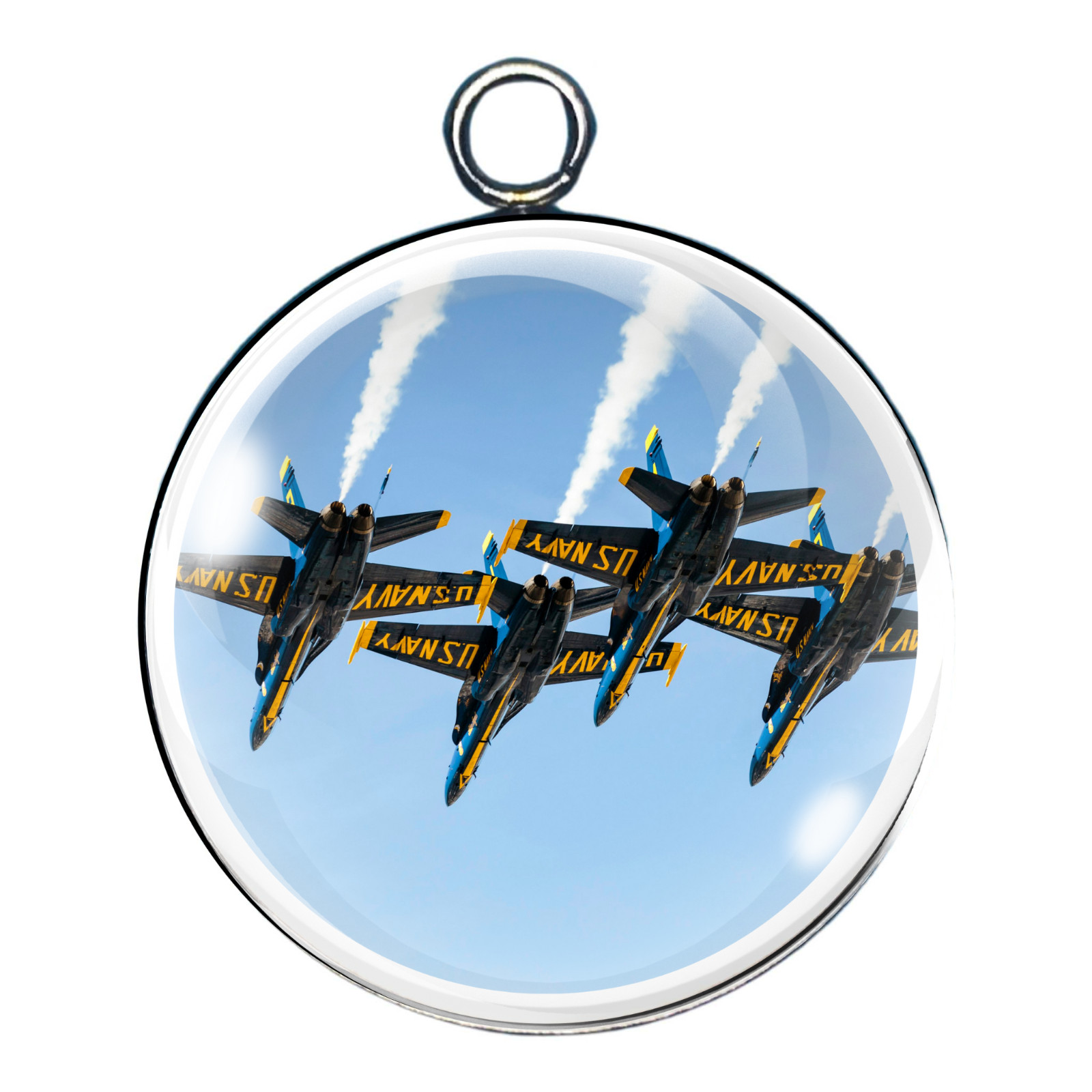 Blue Angels Glass Cabochon Charms | Navy Jet Jewelry | Pick Your Style 1–9