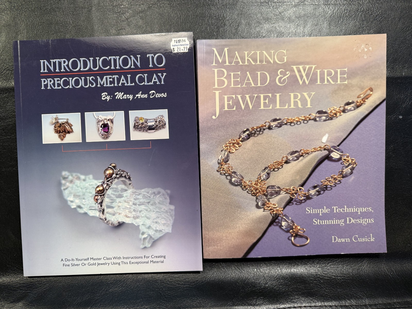Jewelry bead & wire wrapping book & Introduction to Precious Metal Clay Book