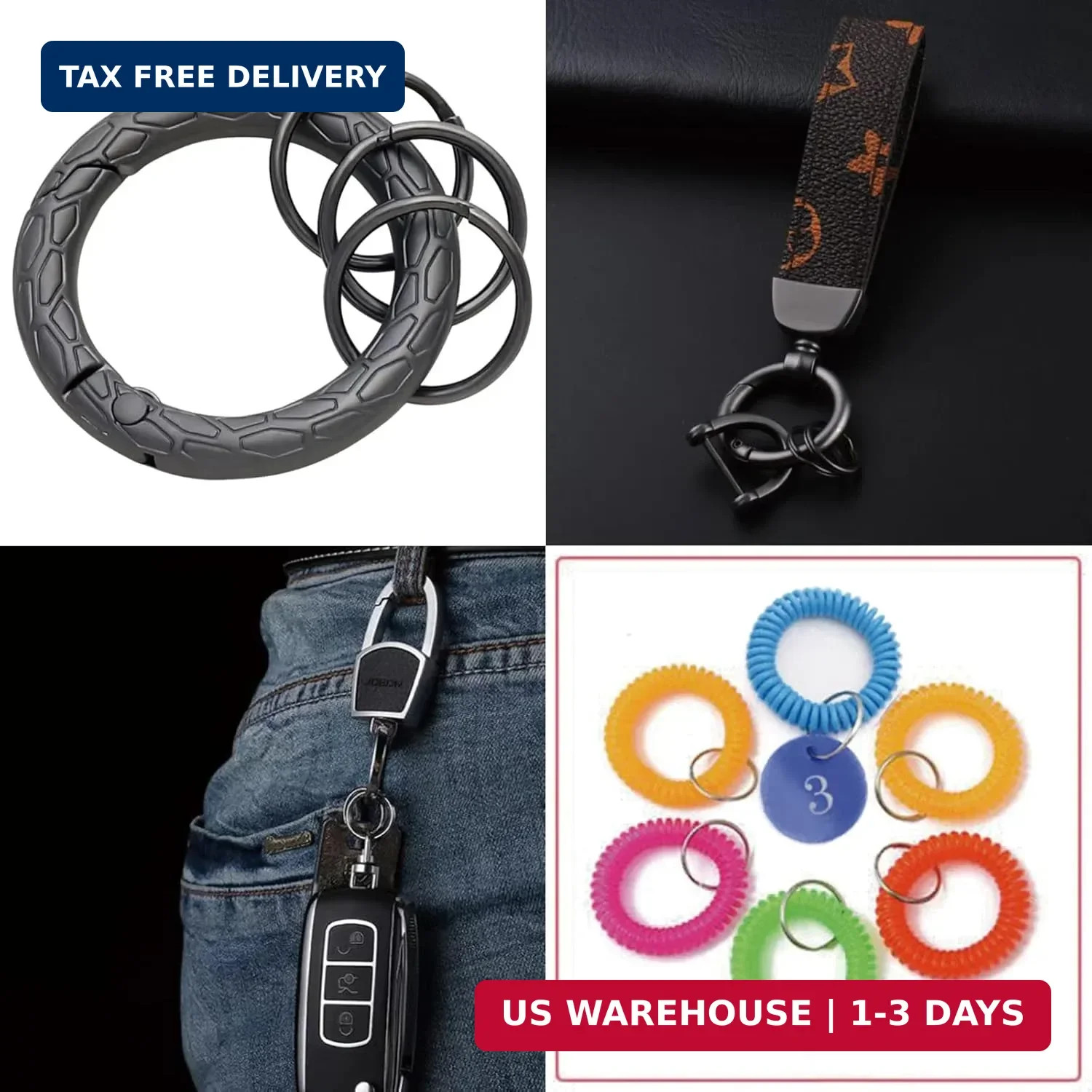 400pcs 10mm Mini Split Jump Ring with Double Loops Small Round Metal Key Rings C
