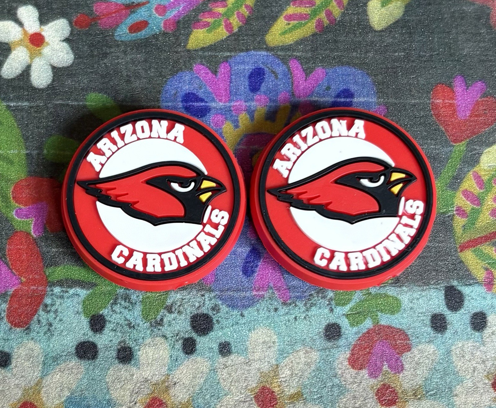 2 Piece ARIZONA Football Team Focal Beads DIY Jewelry Pens+ NEW Football Beads