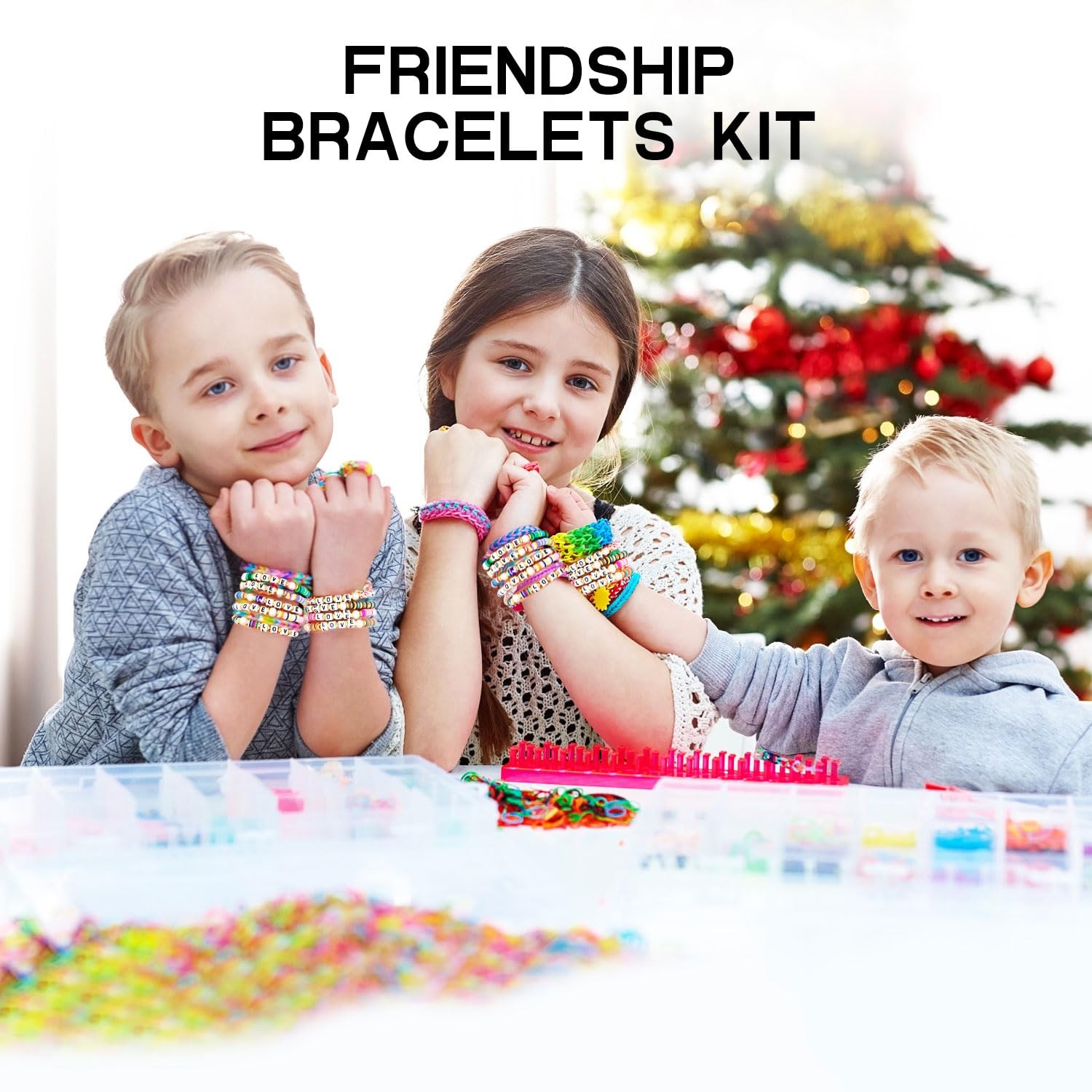 2080PCS Letter Beads,3 Colors A-Z Alphabet Beads for Jewelry Makin