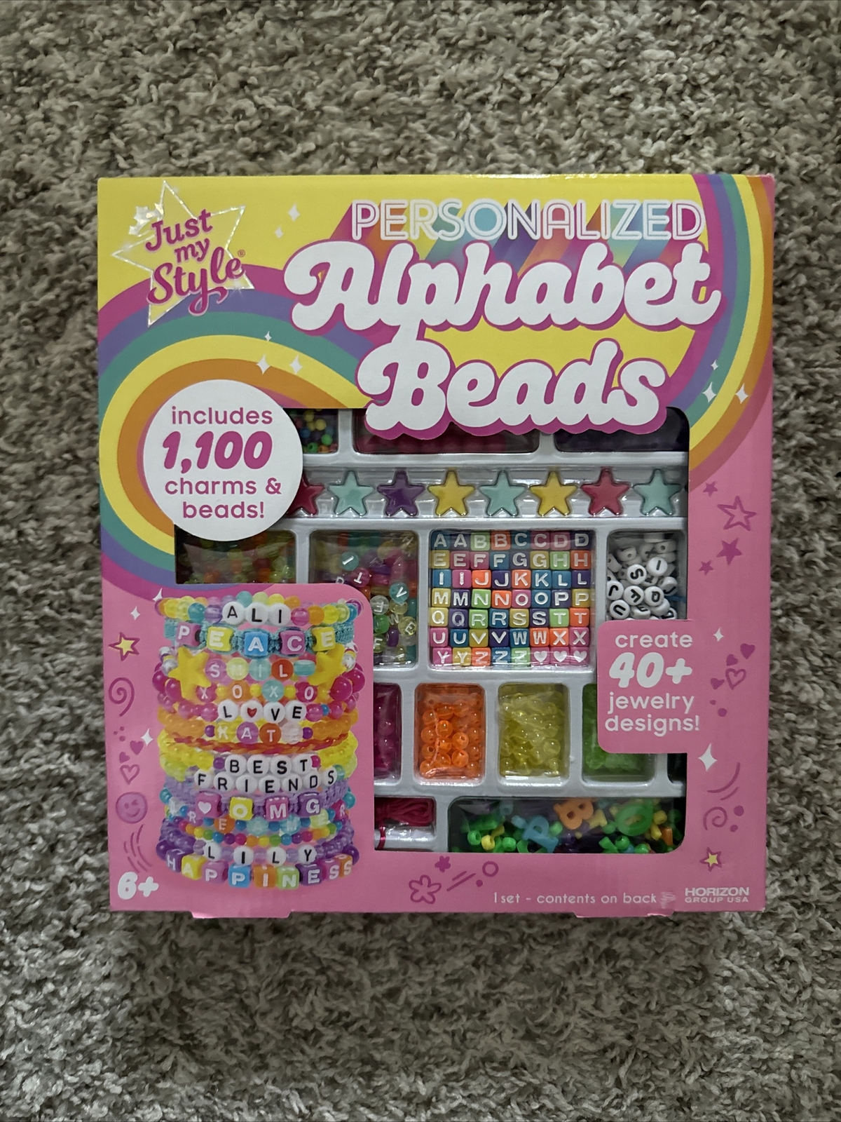 ABC Beads by Horizon Group 1000 Charms Beads Alphabet Charms High quality Cool