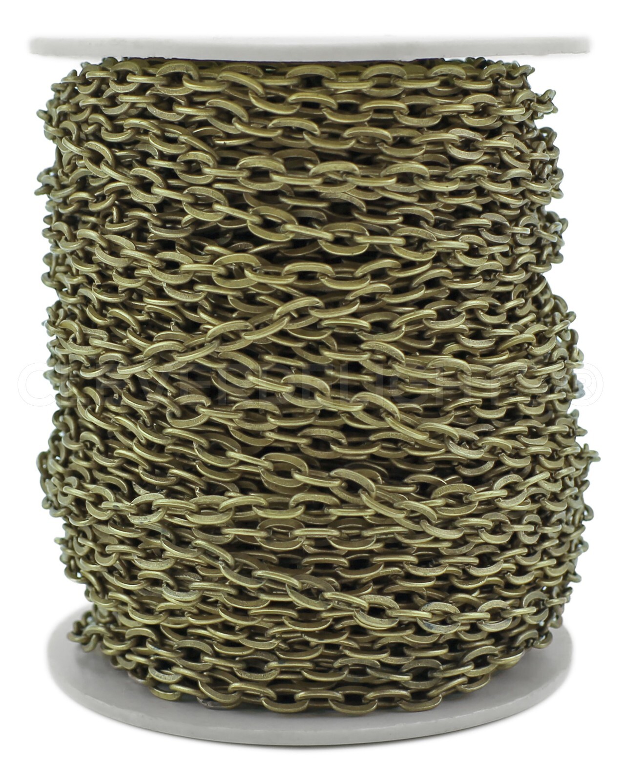 4x6mm Cable Chain – Antique Bronze Color – 100 Feet – Bulk Craft Chain Spool