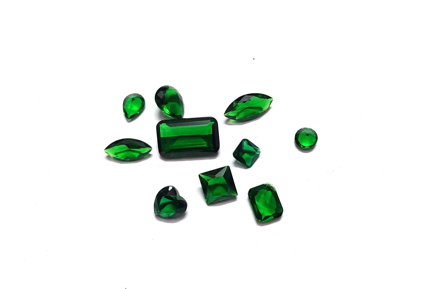 10 Pcs Chrome Diopside Color Cabochon Fancy Shape, Small Size Chrome Cabochon A4